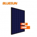 Pemasok PV Bluesun 60 Sel 290Wp Panel Surya Modul Surya Silikon Polikristalin Hitam Penuh 290Watt 290W