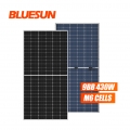 Bluesun 430W 430Watt 430 Wp Solar Panel 166mm Bifacial Half Cut Mono Photovoltaic PV Panel Solar 430 Watt