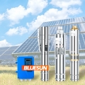 DC Solar Pool Pump 1HP 750W 72V Deep Well Submersible Solar Water Pumps Untuk Irigasi Pertanian