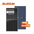 Bluesun UL Certificate Panel Surya Bifacial BSM460M-72HBD Teknologi MBB 460W Panel Surya Kaca Ganda Dalam Stok AS
