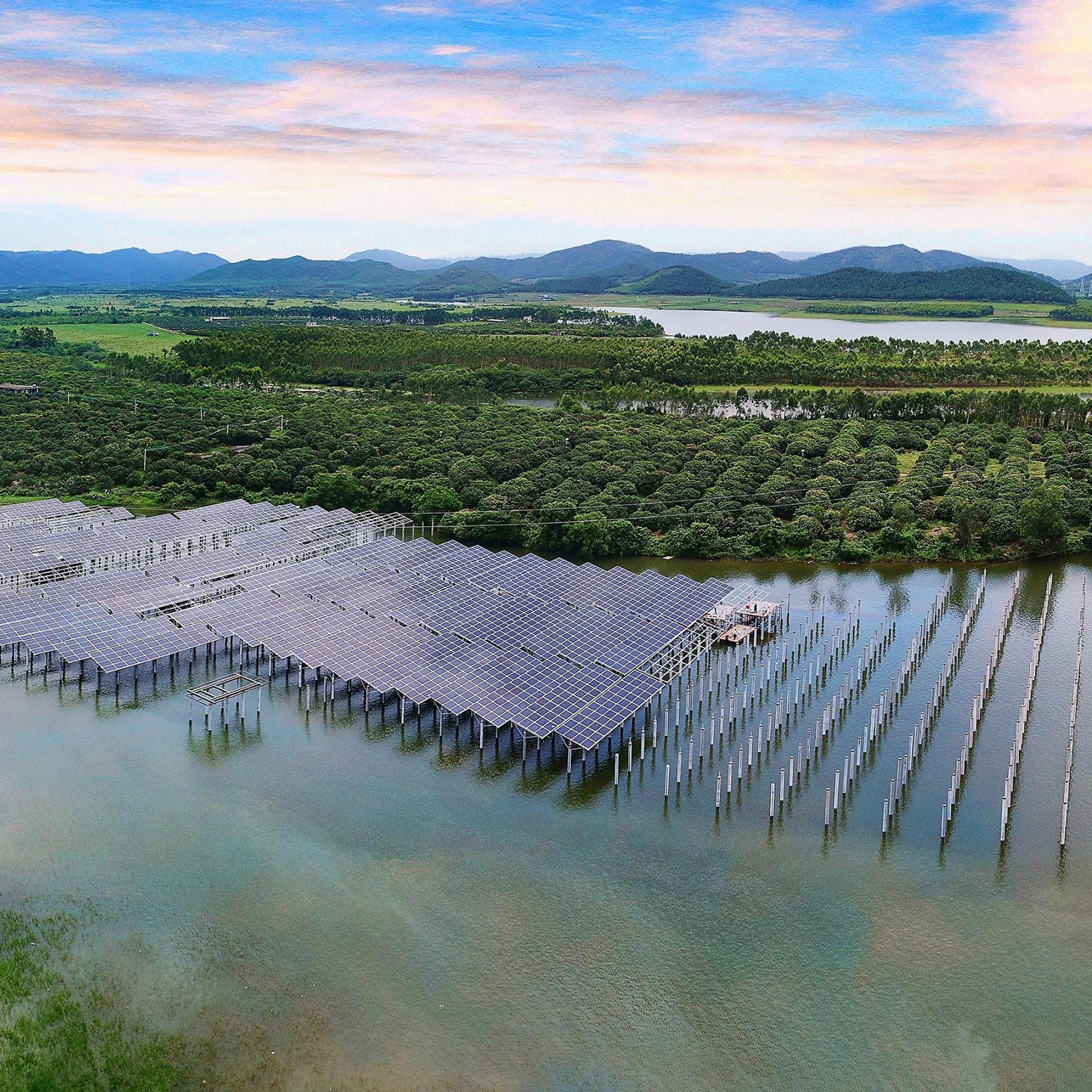 500 kw air set pada pembangkit listrik pv grid di anhui, china