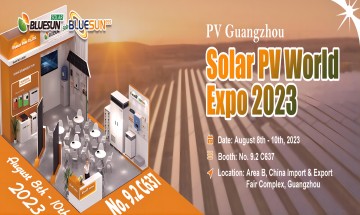 Selamat datang untuk mengunjungi stan Bluesun di Solar PV World Expo 2023 (PV Guangzhou)