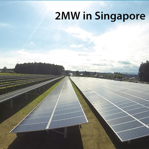 Pembangkit listrik tenaga surya 2mw di Singapura