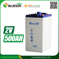 Baterai Gel Baterai Elektronik 2V 500AH Untuk Tata Surya Rumah