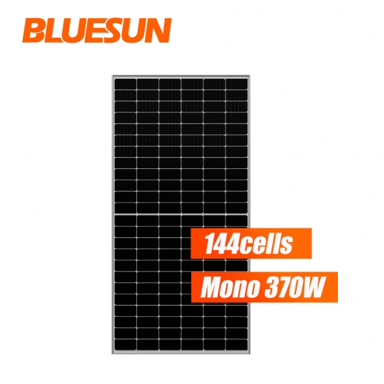 Bluesun glass perc half solar cell solar panel 370w solar panel for home use
