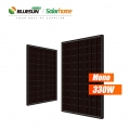 Bluesun solar 330w panel surya mono hitam 330watt 330w panel surya monokristalin