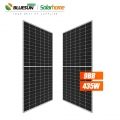 Bluesun Solar Half Cut PERC Mono 144Cells PV Modules 420w 425w 430w 435w 440w Panel Surya