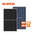 Bluesun 166mm Bifacial Perc PV Modul 380watt 380 wp 380w Perc Setengah Sel Mono PV Panel Surya