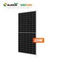 Hefei Bluesun Solar 335Watt 335W Kristal Tunggal 158.75mm Monocrystalline Half Cut 335W Panel Surya