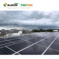 Bluesun Shingled Solar Panel Saham Uni Eropa Full Black 410W Panel Surya Tumpang Tindih Modul PV 410Watt