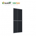 Bluesun 210mm sel surya 550watt kaca ganda panel surya solar 550w bifacial setengah sel pv mono panel surya 210mm bipv panel surya