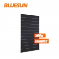Bluesun Shingled Solar Power Panel 500Watt 500W Monocrystalline Full Black Overlap Solar Module