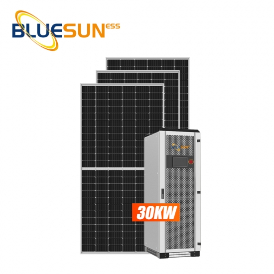 Bluesun Off Grid Solar System 30KW Solar System Power Hybrid Solar Energy System Home