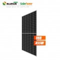 Saham USA 455W panel surya 455watt setengah potong 144 sel panel surya mono perc dengan teknologi terbaru