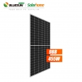 Saham USA 455W panel surya 455watt setengah potong 144 sel panel surya mono perc dengan teknologi terbaru