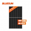 Bluesun USA efisiensi tinggi bingkai hitam panel surya silikon 370watt panel surya hitam 370wp panel surya monokristalin