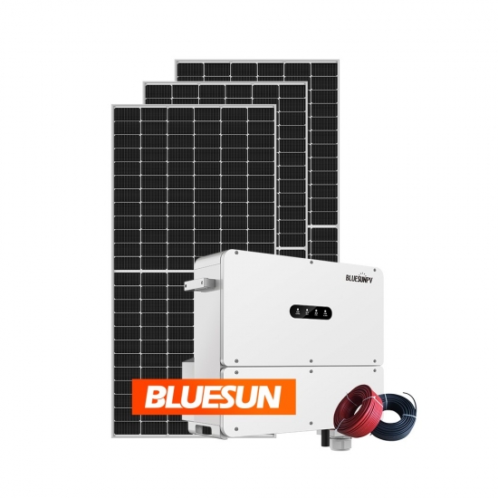 Bluesun 70kw Solar Power System 70kw On Grid Solar Energy System 70KVA Solar Panel System-Bluesun
