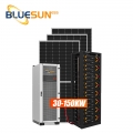 Bluesun 30KW 50KW 100KW 150KW Sistem Panel Surya Hibrida Sistem Penyimpanan Energi Baterai Dengan Standar AS / NZS 4777,2