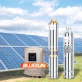 Bluesun 1500W 2HP 3HP Pompa Air Tenaga Surya 48V sumur dalam sistem pompa surya DC untuk pertanian