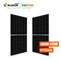 Bluesun HJT Solar Cell 470Watt Double Glass Solar Panel Solar 470W 475W Bifacial Half Cell HJT Solar Panel