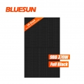 Bluesun USA Sertifikasi UL Panel PV Hitam 370Watt Panel Surya Monokristalin Modul PV Setengah Sel 370Wp
    