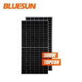 Bluesun Half Cell Topcon Bifacial 580w panel surya 580watt panel surya setengah potong