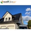 Bluesun Eu Stock Topcon Panel Surya Semua Hitam 450W Untuk Penggunaan Komersial Rumah