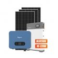 sistem energi surya hibrida 10KW 12KW rumah tata surya daya 10000 watt tata surya dengan baterai surya
