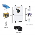 Output dasi jaringan inverter surya 3 fase 10kw inverter penyimpanan surya murni berkualitas tinggi IP65