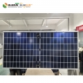 Panel surya kaca ganda bifacial 595w 600w 610w 615w panel surya setengah sel untuk rumah