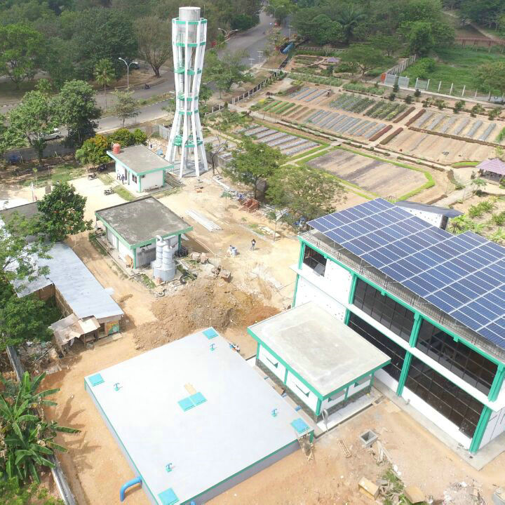 Sistem solar hibrida 30kw di indonesia untuk penggunaan komersial