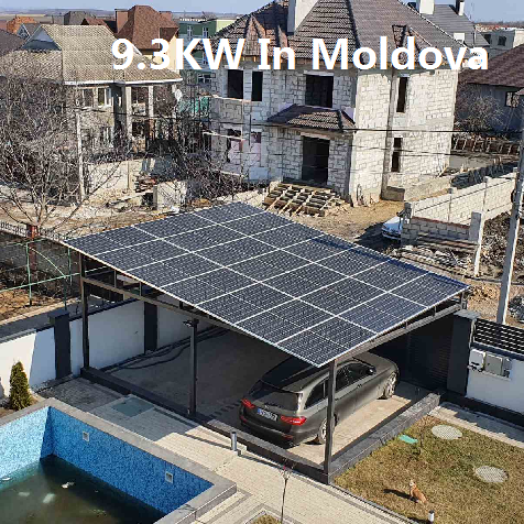 Bluesun 9.3kw pada tata surya grid di Moldova