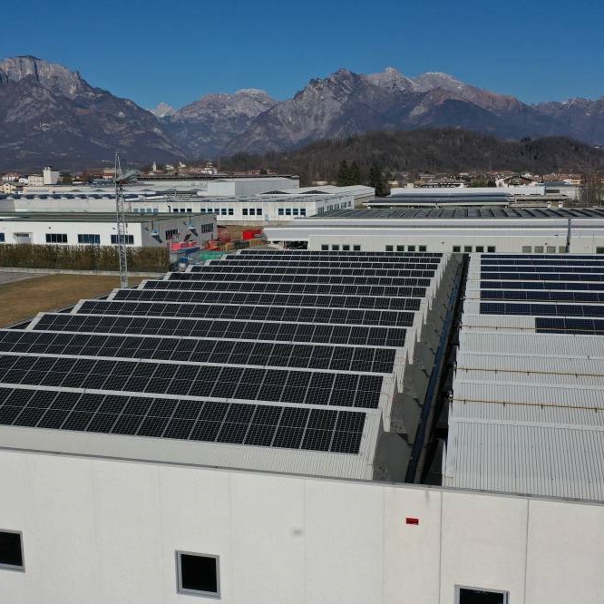 Bluesun 120KW On Grid Solar Project di Italia

